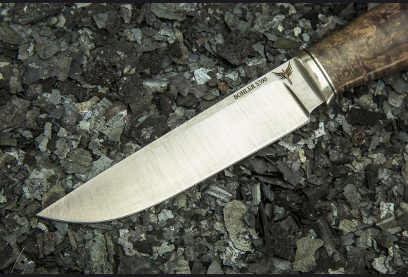 Нож Гепард <span>(S390, стабилизированная карельская береза)</span>