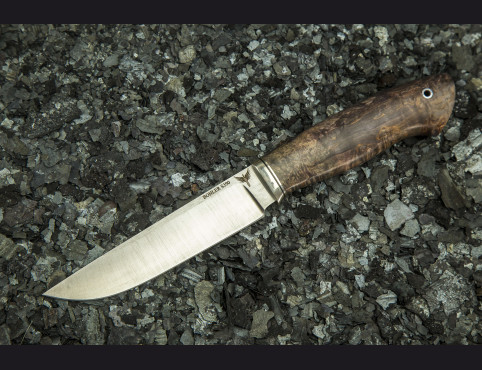 Нож Гепард (S390, стабилизированная карельская береза)